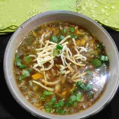 A picture of Manchow soup.