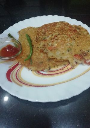 A picture of RICE & Vegetable Chilla.