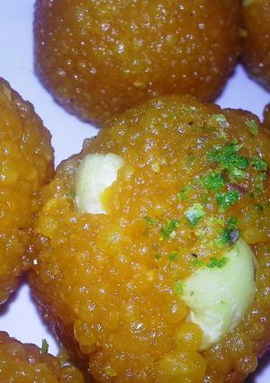 A picture of Boondhi Laddu- Diwali Special.