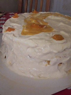 Una foto de Torta mango merengue
