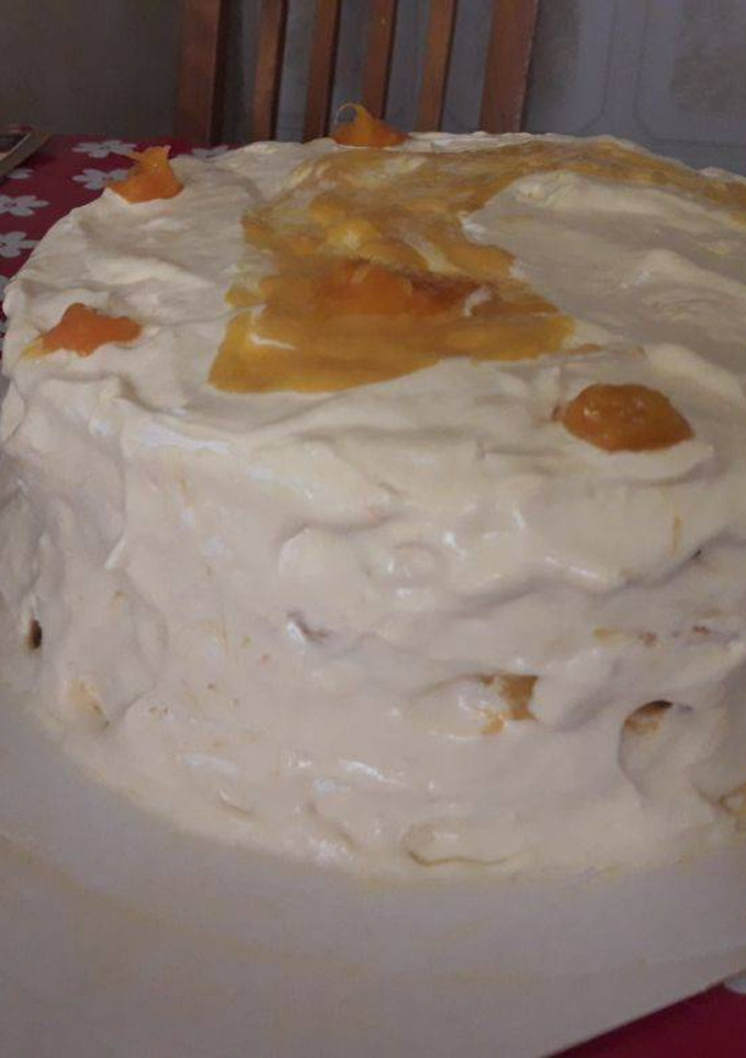 Una foto de Torta mango merengue