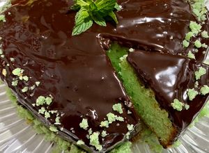 Foto di Torta menta, cocco e cioccolato fondente