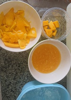 Hình của món Sữa chua cam xoài🍊.