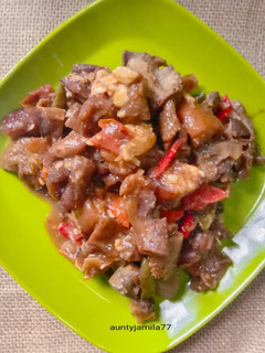 Foto resep Krengsengan Daging, Jeroan dan Kulit Kambing