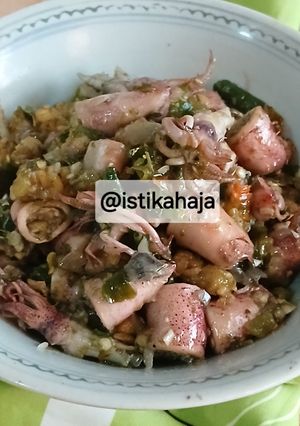 Foto resep 787. Cumi Asin Sambal Hijau