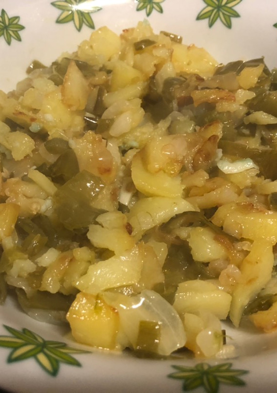 Una foto de Patatas a lo pobre (Guarnición)
