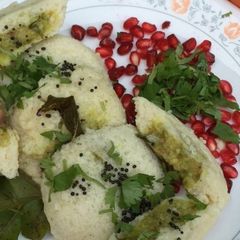 A picture of Potato stuff idli.