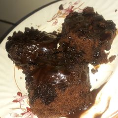 A picture of Cake in a mug.