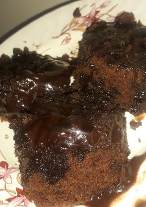 A picture of Cake in a mug.