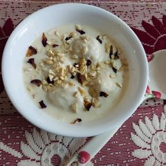 Rasgulla Kheer or Rosogollar Payesh A picture of Rasgulla Kheer or Rosogollar Payesh.