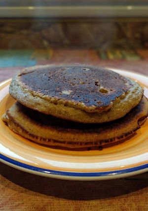 Foto principal de Pancakes de avena y arándanos
