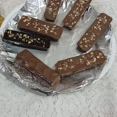 A picture of Peanut butter chocolate bar.