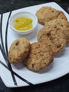 Una foto de Nuggets de avena, papa y pollo en airfryer