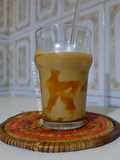 Café au lait et caramel beurre salé glacé maison ☕🥛🧊