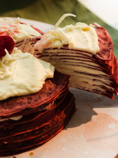 Foto resep Mille Crepes with SCHOKO White Chocolate Cream Cheese