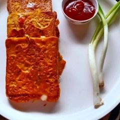 Moong dal toast A picture of Moong dal toast.