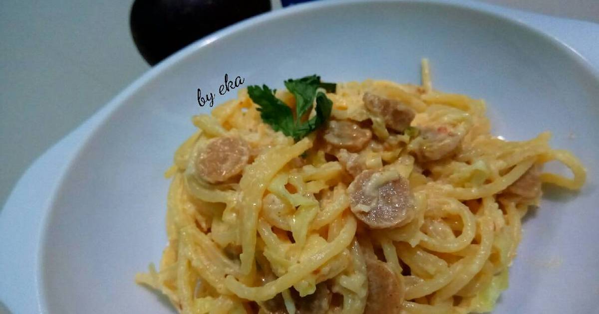  Resep  Cheesy Spaghetti  Carbonara   oleh Eka Kusuma Cookpad