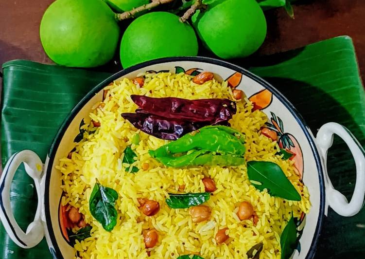 How To Make Your Mamidikaya Pulihora or Mango Rice