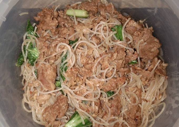 Simple Bihun Beef Slice