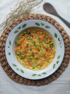 Foto resep Telur Dadar Wortel Pete
