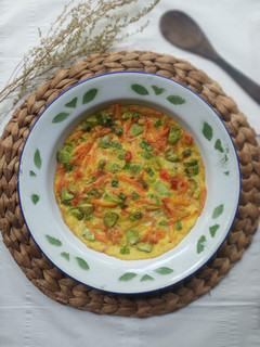 Foto resep Telur Dadar Wortel Pete