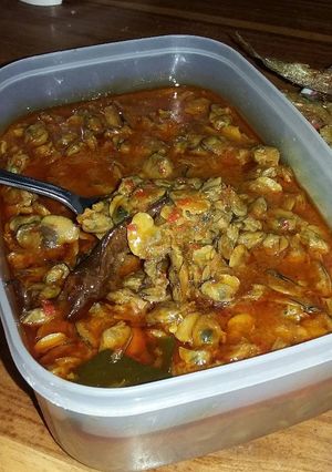 Foto resep 🐚🐚 Kerang Presto Pedas 🐚🐚 (Kerang air tawar / kerang kali)