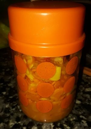 A picture of Raw turmeric pickle.