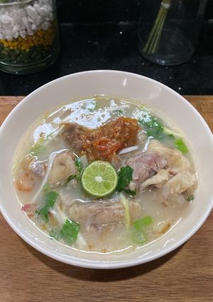 Foto resep Coto Makassar Iga Premium & Sambal Tauco 🌿
