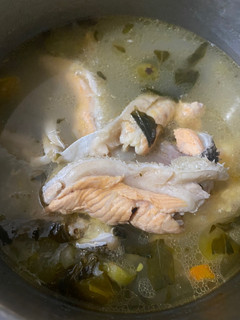 Foto resep Sup ikan salmon bening pedas asam