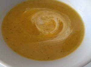 Una foto de Crema de ahuyama o zapallo