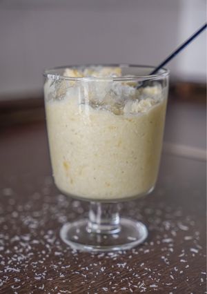 Una foto de Helado exprés de piña colada 4 ing