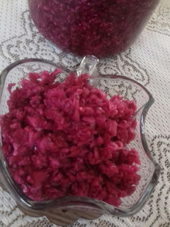 عکسی از دستور 🍁🍎ترشی کلم بنفش با سرکه ی سیب🍎🍁