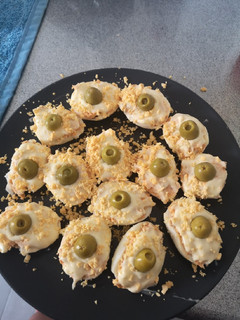 Una foto de Huevos rellenos