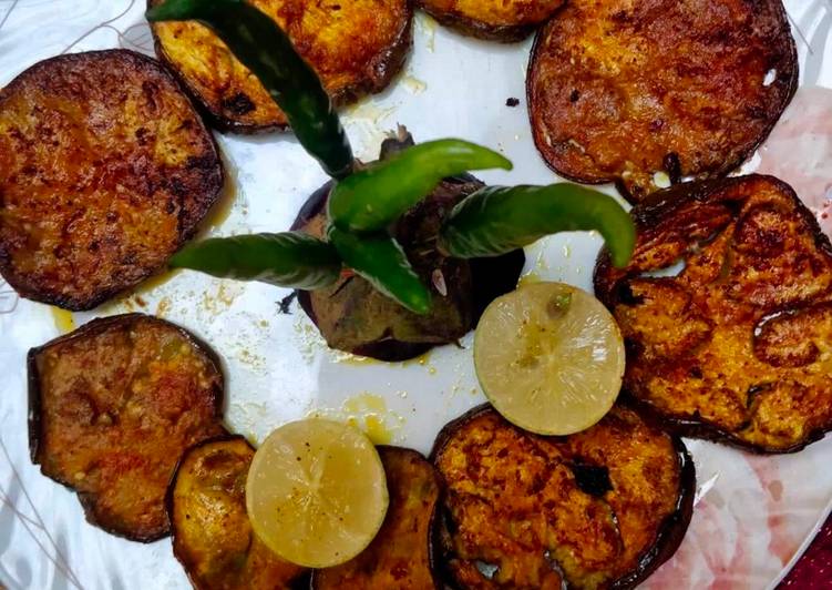 Recipe of Homemade Bagun Bhaja