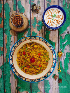A picture of Prawns Dum Biriyani.