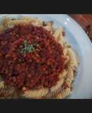 Μακαρόνια με "κιμά" από φακές & καρύδια ✨vegan ✨