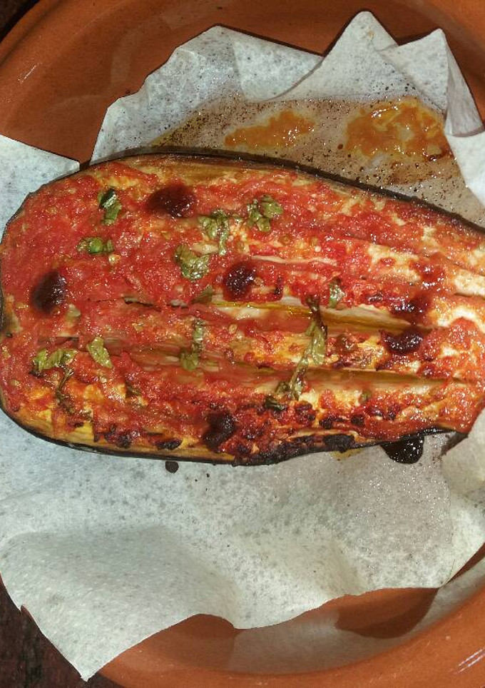 Una foto de Berenjena al horno