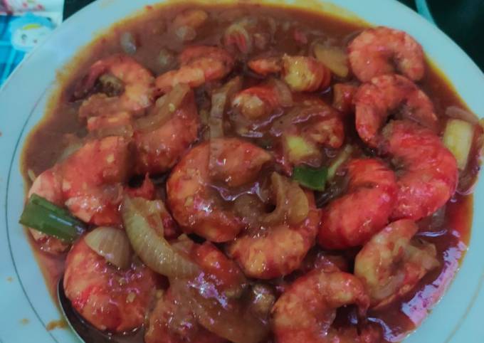 Udang saus padang