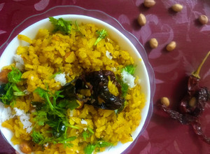 A picture of Avalakki puliyogare.