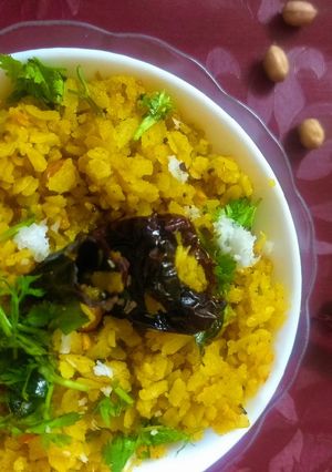 A picture of Avalakki puliyogare.