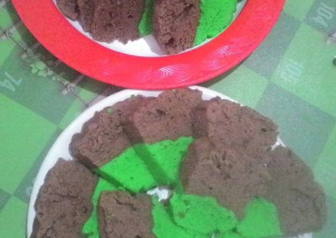 Resep Bolu  kukus Pandan  chocolatos  oleh Sarmi Yuningsih 