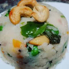 Healthy Upma recipe with lots of veggies A picture of Healthy Upma recipe with lots of veggies.