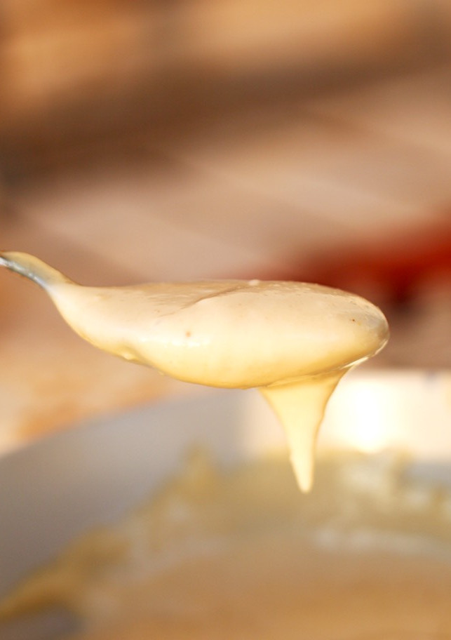 Una foto de Salsa intensa de queso para dipear