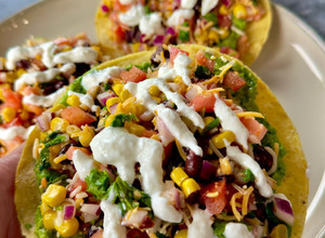 A picture of No cook Protein packed Tostada.