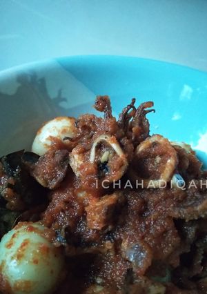 Foto resep 2. Balado Cumi Asin + Puyuh