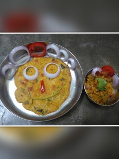 வெஜ் ஆம்லெட் செய்முறை முக்கிய புகைப்படம்