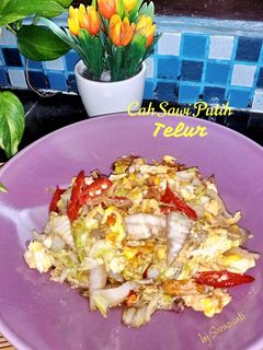 Foto resep Cah Sawi Putih dan Telur