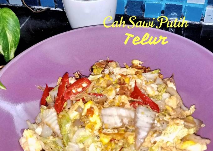 Resep Cah Sawi Putih Dan Telur Oleh Dewi Saraswati Cookpad