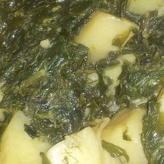 Alo Palak soya methi A picture of Alo Palak soya methi.