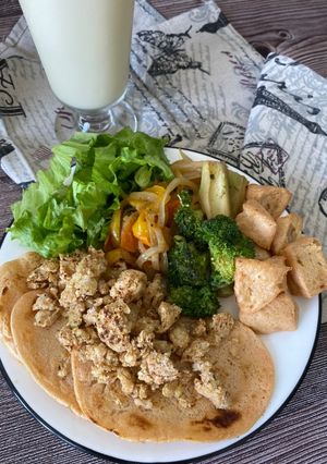 Hình của món Lentil pancake.